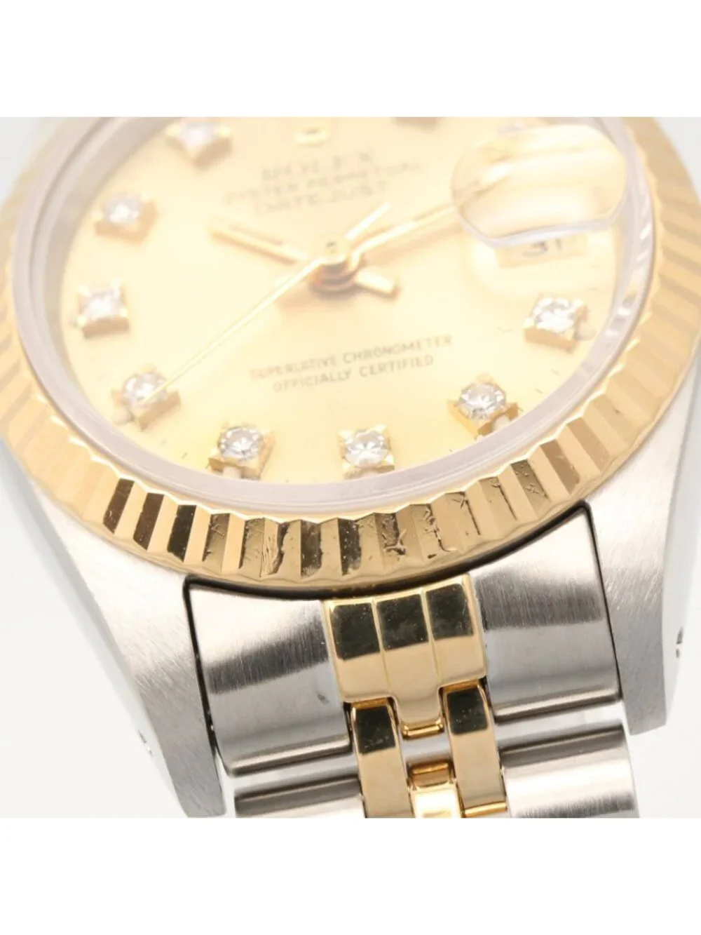 Rolex Watch Datejust Diamond 18K Stainless Steel